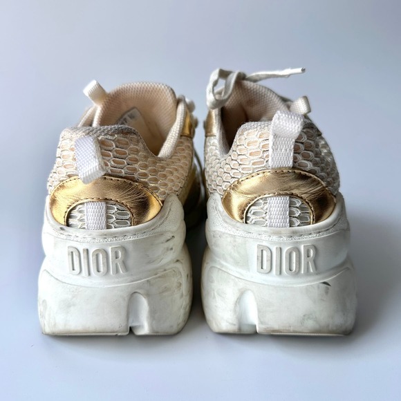 Christian Dior D-Connect Gold Mesh Sneaker - Picture 5 of 8